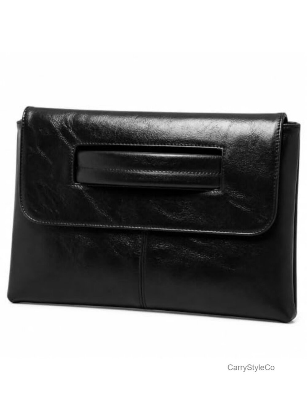 Oversized Envelope Clutch Purses PU Leather Wristlet Crossbody Handbag Work